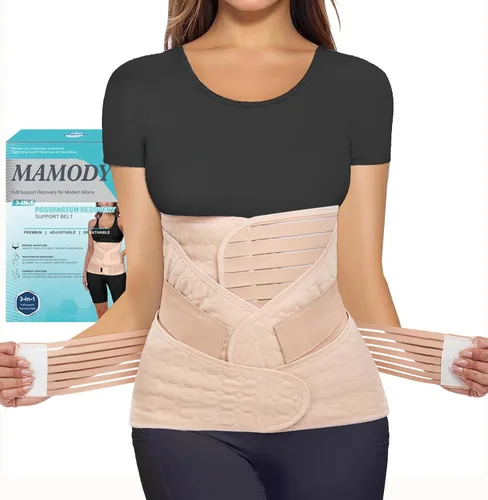 Banda posparto 3 en 1 para el vientre posparto, cinturón de recuperación posparto, soporte para después del parto, fajas adelgazantes, moldeador de