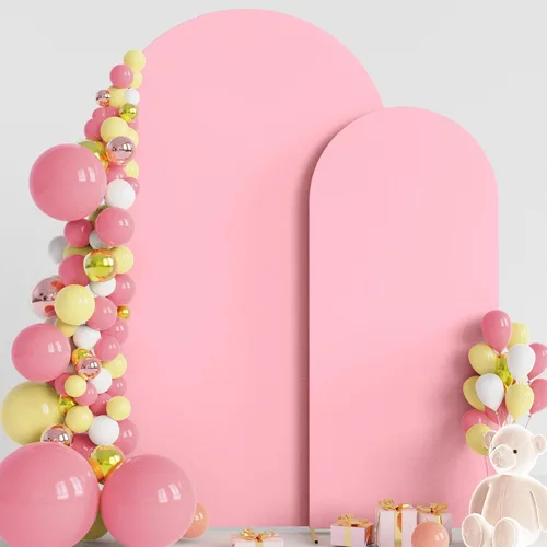 Miniatura 11 de Wokceer Cubierta de Fondo para Arco de Boda 7.2 Pies, Cubiertas Ajustadas de Spandex para Soporte de Arco de Boda de 6 Pies, Juego de 2 Cubiertas