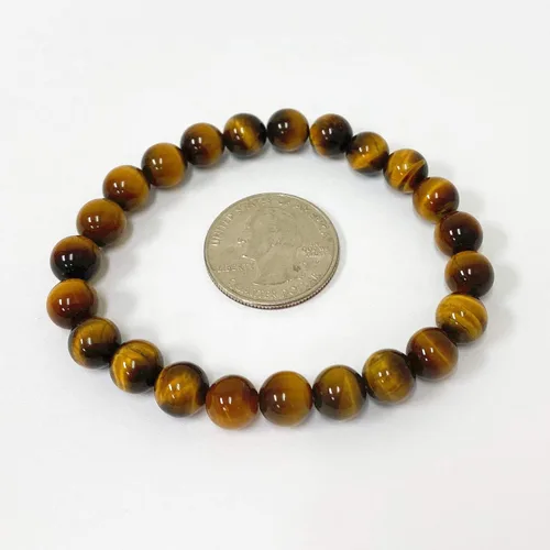 Miniatura 99 de Gem Avenue Handmade Round Bead Stretch Bracelet Unisex Natural Stone Beaded Jewelry for Men & Women, Elastic Wristband for Daily Wear