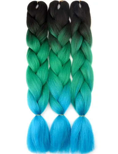 Miniatura 11 de Extensiones de cabello trenzado rubio (613#) trenzado sintético para ganchillo Box Twist para mujeres, 24 pulgadas, 3.53 oz/paquete