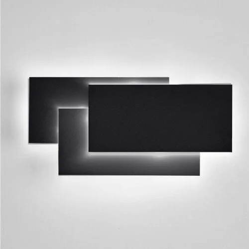 Ralbay Apliques de pared negros de 24 W para interiores, luz LED moderna de pared para dormitorio arriba y abajo, luz de montaje en pared, blanco