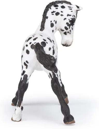 Miniatura 7 de Papo - Figura realista de potro negro Appaloosa - A partir de 3 años - Colección de caballos y ponis - Mundo ecuestre creativo - Juguete de idea