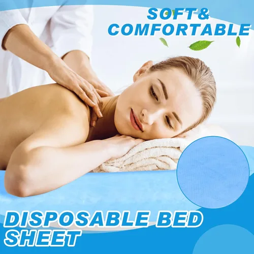 Miniatura 6 de Oudain 50 sábanas bajeras desechables con elástico, impermeables, a prueba de aceite, 39 x 87 pulgadas, fundas desechables para cama de masaje, spa