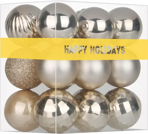 Miniatura 131 de Bolas de Navidad Grandes de 3.2" en Azul Bebé - Adornos para Árbol de Navidad, Bolas Colgantes Inastillables para Cumpleaños, Halloween, Boda