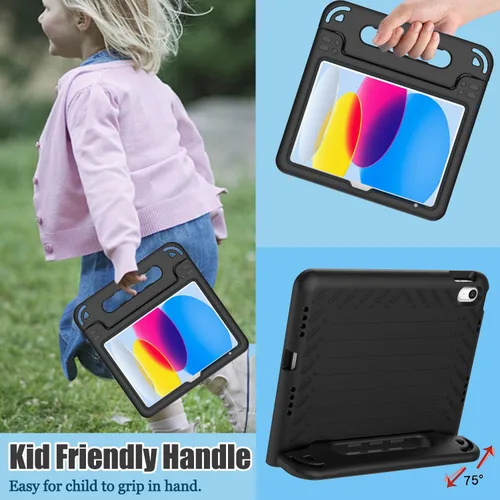 Miniatura 8 de AVAWO - Funda infantil para iPad de 10.9 pulgadas con protector de pantalla integrado, duradera, a prueba de golpes, ligera, con mango protector