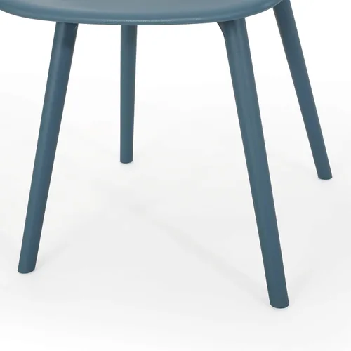 Miniatura 9 de Delora Silla de comedor moderna para exteriores (juego de 2), color verde