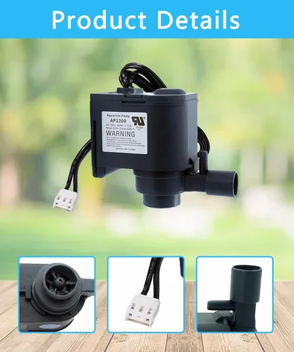 Miniatura 2 de AP1200 AC120V Bomba de agua para máquina de hielo para HZB-30F, HZB-38F, HZB-32, HZB-45, HZB-65, HZB-90, HZB-120, HZB-160 Ice Maker, Bomba de agua