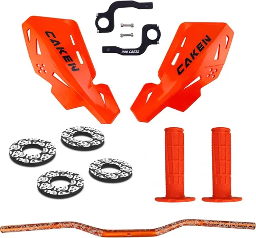 Miniatura 10 de Manillar universal de 28 mm con protectores de manos y kit de soporte CNC para moto de motocross, ATV, scooter para CRF KLX KX LTR TRX SX SXF EXC
