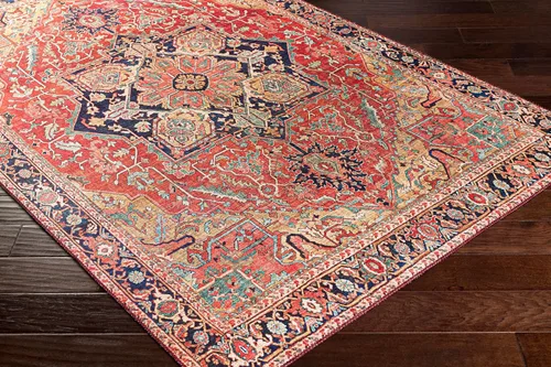 Miniatura 5 de Livabliss Alfons Medallion Alfombra oriental, 5 x 7 pies 6 pulgadas, rojo/dorado Oro rojo