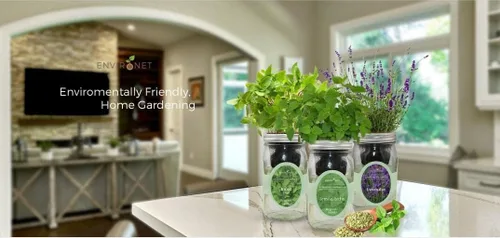 Miniatura 8 de Kit de cultivo de hierbas hidropónicas, kit de inicio de jardín de hierbas con riego automático en tarro de masón para interiores, jardín de hierbas