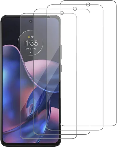 Miniatura 10 de Paquete de 4 protectores de pantalla de vidrio compatibles con Motorola Moto G Pure [dureza 9H] vidrio templado de pantalla HD, fácil de instalar