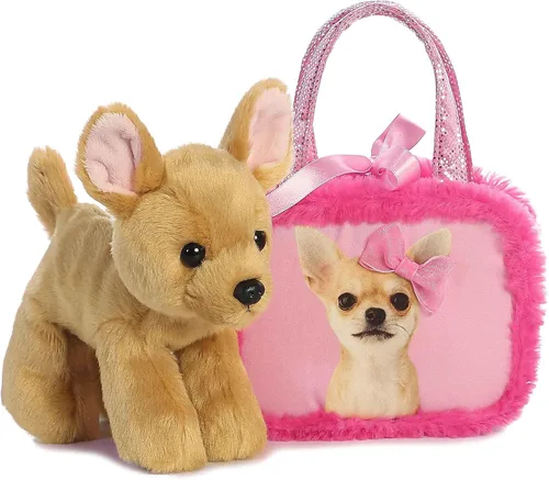 Miniatura 3 de Aurora Fashion Fancy Pals Bonito animal de peluche rosa – Mini peluche con bolso para divertirse – Perfecto para niños de más de 3 años, disfraces