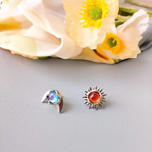 Miniatura 5 de Aretes de tuerca para mujer, bonitos aretes de circonita para niñas, diseño de mariposa y perlas