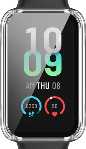 Miniatura 4 de TenCloud Protector de pantalla compatible con Amazfit Band 7 Smartwatch Accessories Case resistente a los arañazos Protección completa (transparente)