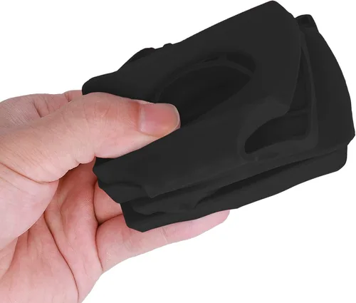 Miniatura 6 de kwmobile Alfombrilla apilable de silicona para botellas, organizador de refrigerador para apilar botellas, latas, cerveza, refrescos, estante Negro