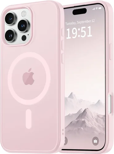 Miniatura 61 de vnnink para iPhone 12 y iPhone 12 Pro, funda de teléfono celular translúcida con protección contra caídas de grado militar, mate magnética