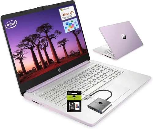 Miniatura 11 de HP Portátil ultraligero de 14 pulgadas para estudiantes y negocios, Intel Quad-Core, 8 GB de RAM, 192 GB de almacenamiento