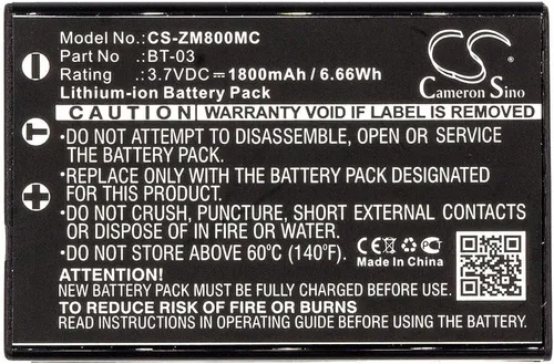 Miniatura 3 de Zoom BT-03 - Batería de repuesto compatible para grabadora Zoom Q8