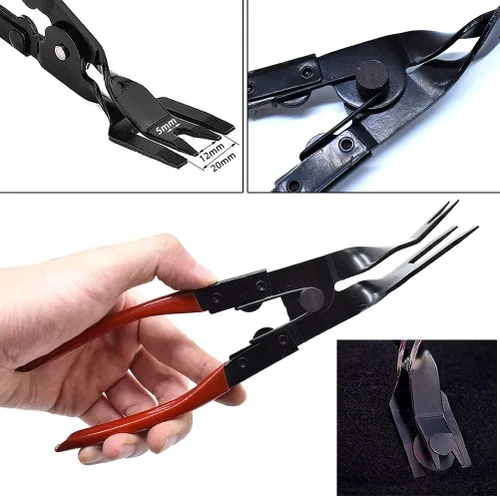 Miniatura 3 de Herramienta de extracción de molduras de 19 piezas, juego de herramientas de reparación de alicates de clips automáticos, kit de reparación