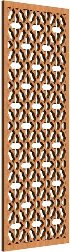 Miniatura 138 de Madison Paneles de pared decorativos de madera con calado, 9 3/8 pulgadas de ancho x 24 3/8 pulgadas de alto x 3/8 de alto, roble rojo rojo (Red Oak)