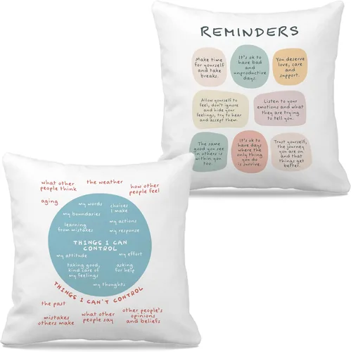Miniatura 9 de Nogrit Fundas de almohada inspiradoras de 18 x 18 pulgadas, regalos para mujeres y hombres, regalos de aliento y motivacionales, por si acaso nadie