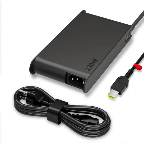 Cargador delgado de 20 V 11.5A 230 W Legion 5 compatible con Legion 5 7 Y540 Y545 Y730 Y740 Y900 Y910 Y7000 Thinkpad P51 P52 P53 P71 P72 P73