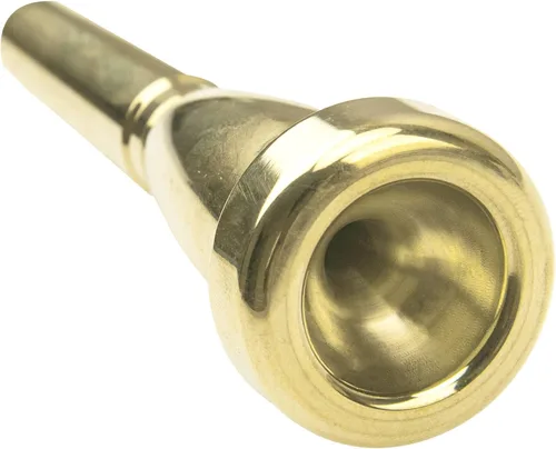 Miniatura 4 de Boquilla de trompeta chapada en oro de metal compatible con piezas de accesorios de trompeta (7C)