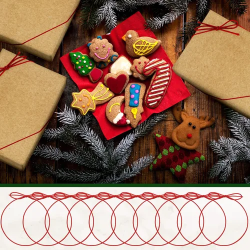 Miniatura 4 de Berlune 120 lazos elásticos para cajas de regalo, lazos elásticos con lazos preatados de 20 pulgadas de cinta elástica, cinta de regalo, bolsas