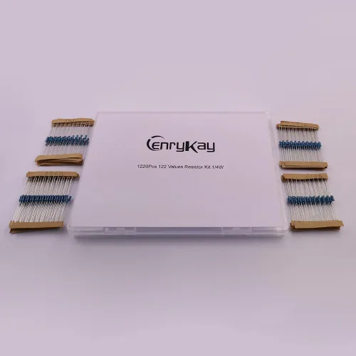 Miniatura 4 de Kit de resistencia de 1220 valores de 1220 piezas, 1/4W, 0.1 Ohm-4.7M Ohmios, kit surtido de resistencias metálicas fijas 1% resistencias eléctricas