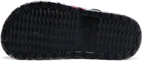 Miniatura 5 de Zuecos de camuflaje negro para niños y niñas, zapatos de playa para niños, diseño clásico de teñido anudado marmoleado