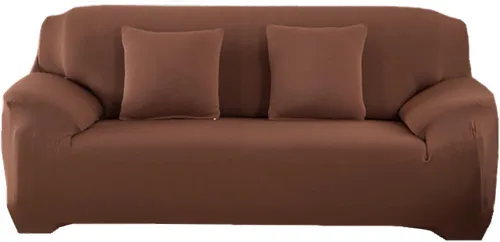 Miniatura 34 de Funda elástica para sofá de color sólido para sofá de 1/2/3/4 plazas, fundas para sofá modular en forma de L, protector de muebles con fundas