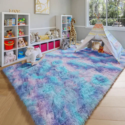 Miniatura 70 de ONASAR - Alfombra de pasillo negra de 2 x 6 pies, esponjosa, lavable, ultrasuave, afelpada, peluda, tapete para bebés, dormitorio de niños, armario