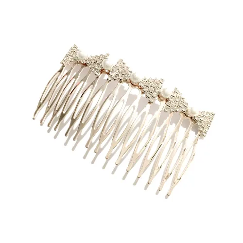 Miniatura 13 de Los accesorios de pelo nupcial de moda más populares Rhinestone perla aleación peine de pelo de la boda horquilla nupcial cristal horquillas