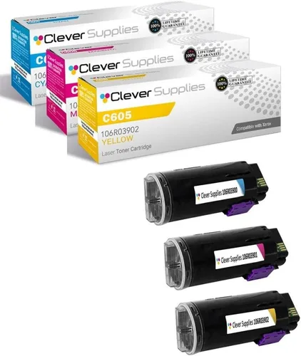 Miniatura 132 de CS compatible Xerox Phaser 6510/WorkCentre 6515 (106r03480) 2 cartuchos de tóner negro para Phaser 6510, WorkCentre 6515 2 negro