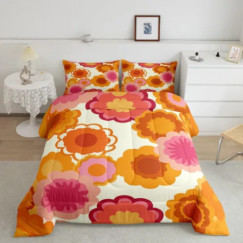 Miniatura 9 de Feelyou Juego de edredón de música rock para niños, edredón colorido con estampado de mariposas para niños y niñas, juego de ropa de cama de Multi