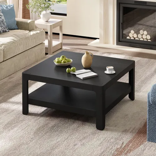 Miniatura 27 de Mesa de Centro con Tapa Elevable Mesas de Centro Cuadradas para Muebles de Sala de Estar Acanalada Pequeña con Gran Centro de Almacenamiento Oculto