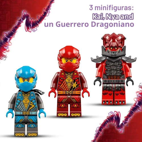 Miniatura 4 de LEGO NINJAGO Kai's Mech Storm Rider Figura de Acción – Juguete de Construcción de Juego Imaginativo para Niños y Niñas, a partir de 7 años – Juguete