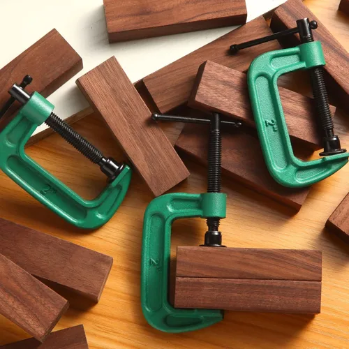 Miniatura 7 de Juego de 4 abrazaderas C de 2 pulgadas, abrazaderas en G resistentes para automóviles y madera con apertura de mandíbula deslizante para carpintería
