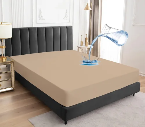 Miniatura 23 de Sufdari Protector de colchón impermeable, funda de colchón tamaño individual para cama, bolsillo profundo de 18 pulgadas, protector de colchón