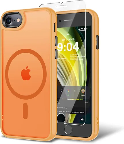Miniatura 118 de Funda para iPhone 11 con protector de pantalla, compatible con MagSafe, ultra delgada, translúcida, mate, a prueba de golpes, color negro