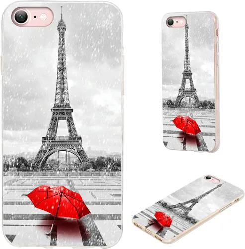 Miniatura 8 de Funda protectora completa delgada y suave de TPU transparente para iPhone SE 2022/2020, iPhone 8/7/6S/6 - Diseño de música divertida guitarra