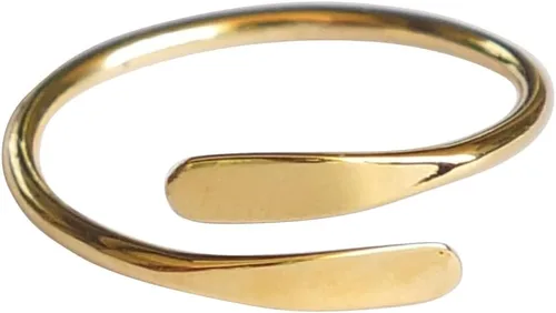 Miniatura 9 de Creations - Anillo de plata de ley 925 hecho a mano, anillo de dedo del pie ajustable, fino clásico delicado dedo abierto, anillos de meñique