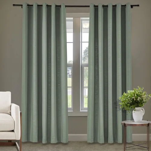 Miniatura 58 de Frelement Cortinas de lino de lino de bronce con ojales para interiores, tratamiento de ventanas para sala de estar, dormitorio, habitación