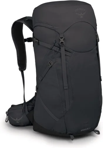 Mochila Osprey Sportlite 30L ligera para senderismo para hombres y mujeres, gris carbón oscuro, S/M