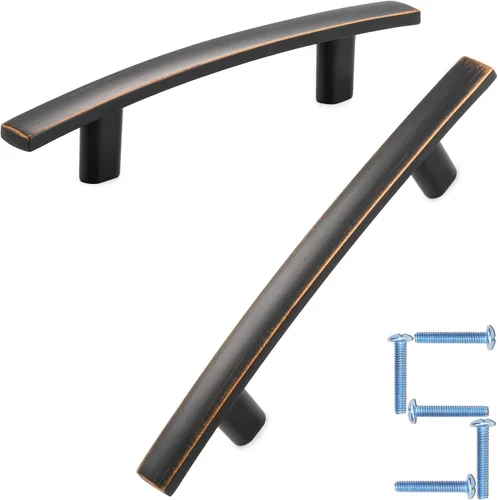Miniatura 42 de KOOFIZO Paquete de 20 tiradores de bronce aceitado de 3 pulgadas para gabinetes de cocina, manijas de bronce frotado para gabinetes de cocina