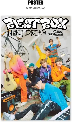Miniatura 6 de dreamus NCT Dream el segundo álbum de reenvasado Beat Box versión Digipack + Póster plegado. (portada aleatoria)
