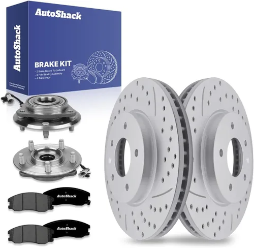 Miniatura 10 de Autoshack RHBBK0466 - Kit de freno delantero de repuesto para Chevrolet Equinox Captiva Sport Saturn Vue Pontiac Torrent Suzuki XL-7, rotores