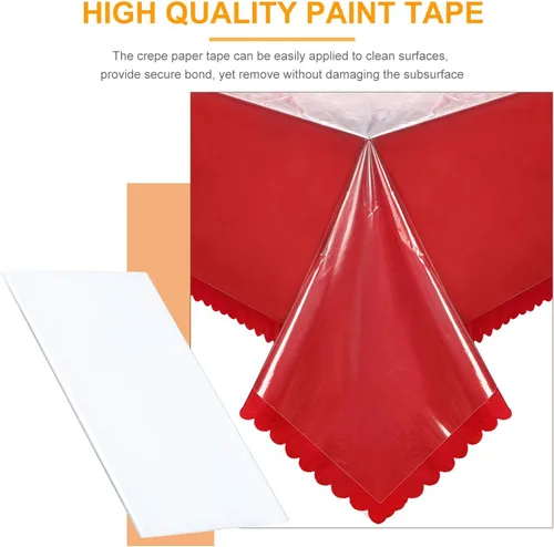 Miniatura 4 de Boao Mantel de plástico rectangular de plástico transparente de 51 x 71 pulgadas, impermeable, a prueba de aceite, a prueba de derrames, protector