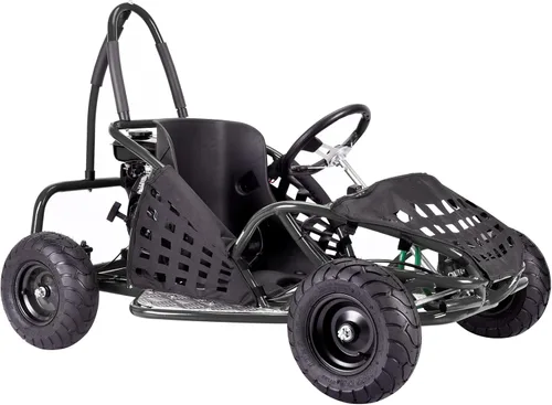 HOVER HEART 79cc 4-Stroke Gas Go Kart, 2.5HP todoterreno GoKart aprobado por EPA con marco tubular de acero, cinturón de seguridad, neumáticos todo