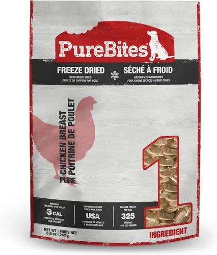 Miniatura 12 de PureBites Golosinas liofilizadas de pollo para perros, 1 ingrediente, fabricadas en Estados Unidos, 11.6 onzas